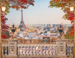 Фреска Осень в Париже
