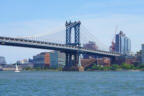 Фреска Вид на Нью Йорк и мост