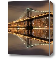 Картина Отражение Манхеттенского моста