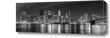 Картина ночной Манхэттен