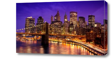 Картина Ночной Манхэттен
