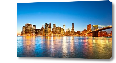 Картина Вид на вечерний Манхеттен