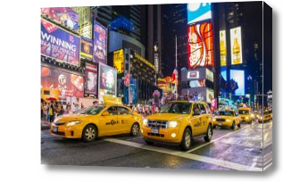 Картина Желтые машины в Нью-Йорке