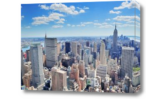 Картина Нью Йорк вид с вертолёта
